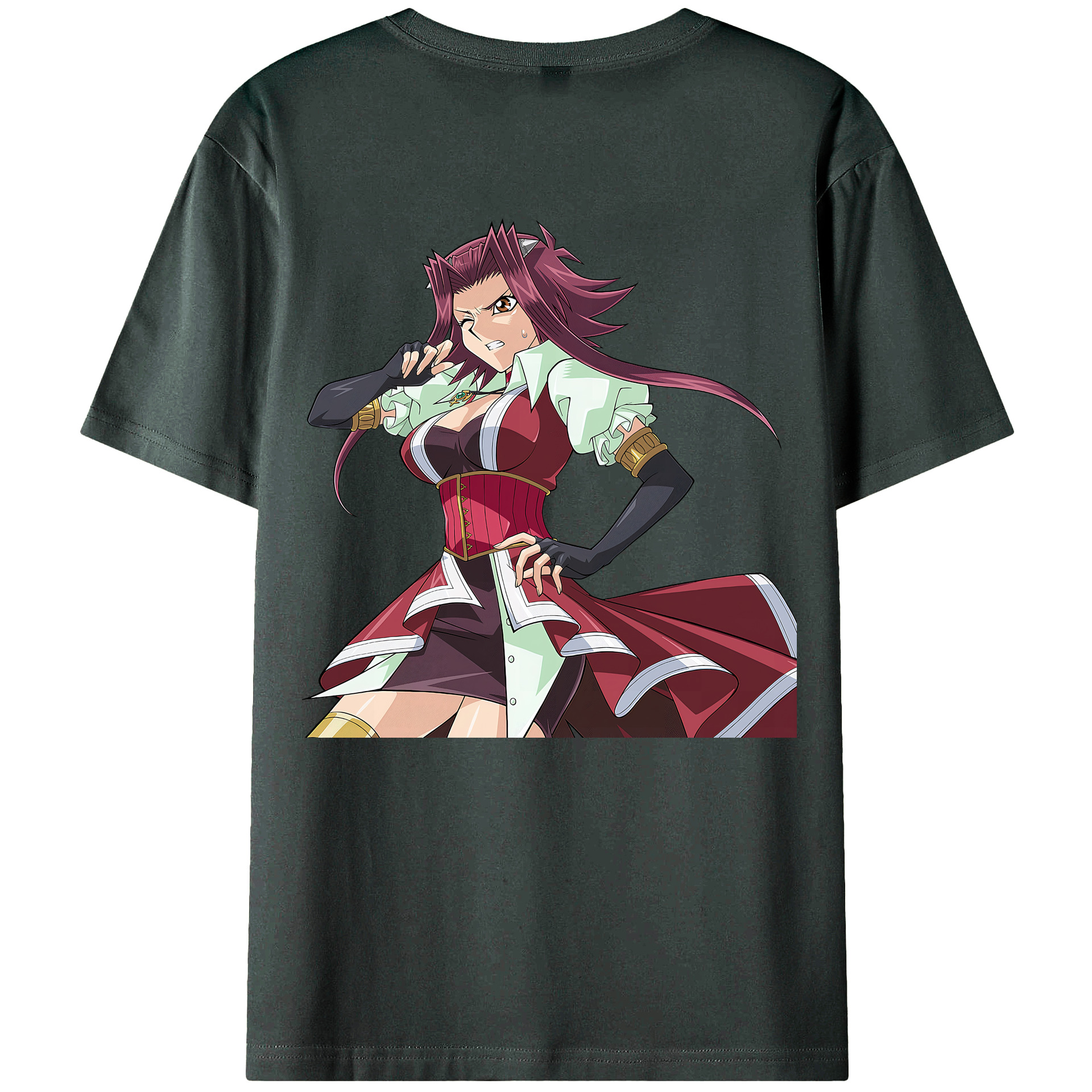 （画像用） 遊☆戯☆王 Yu-Gi-Oh! 綿100％ メンズ半袖Tシャツ（バックプリント） 通気性